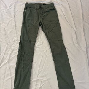 AG Adriano Goldschmied Men's Olive Skinny Jeans